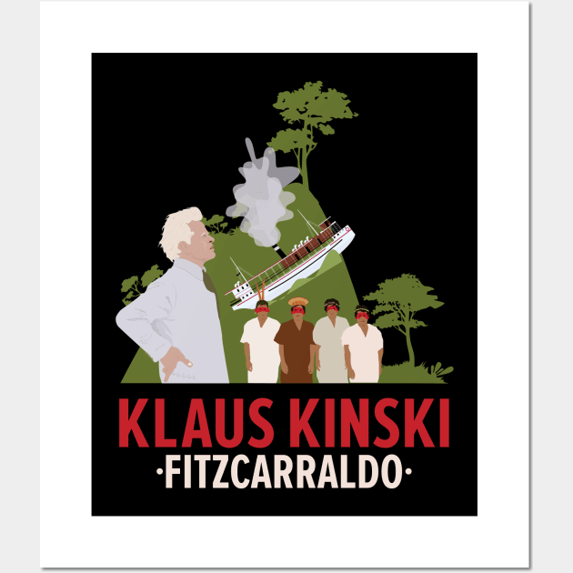 Unleashing the Unforgettable: Klaus Kinski in Fitzcarraldo Wall Art by Boogosh